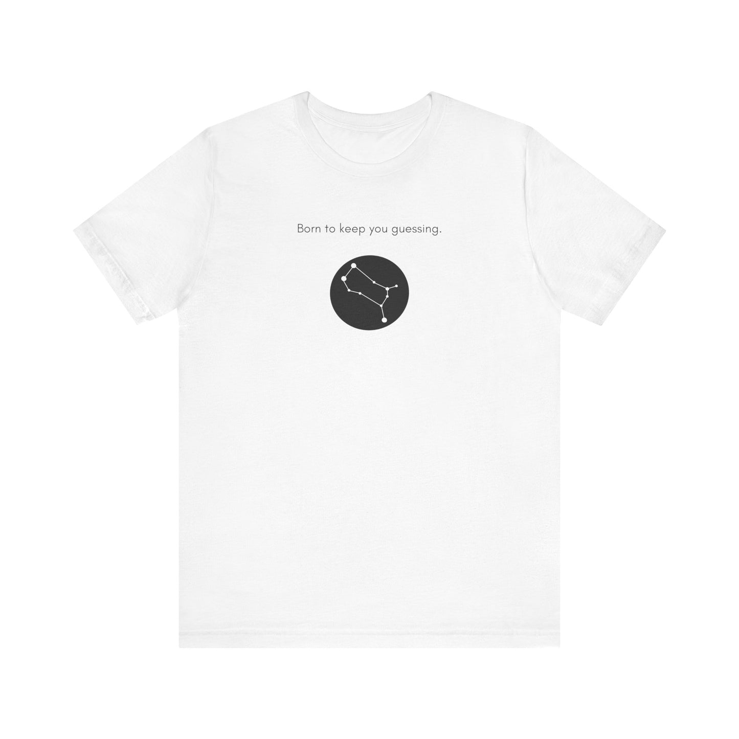 Gemini Born To Keep You Guessing with Stars T-Shirt