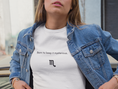 Scorpio Born To Keep It Mysterious Symbol T-Shirt